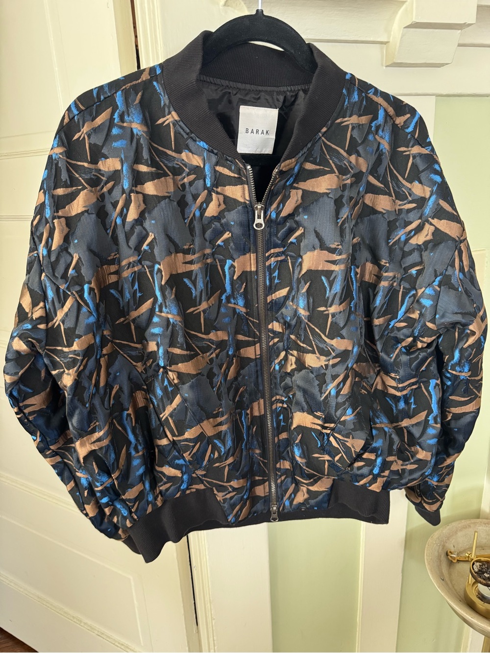 Bajak abstract Jacquard Oversized Bomber -